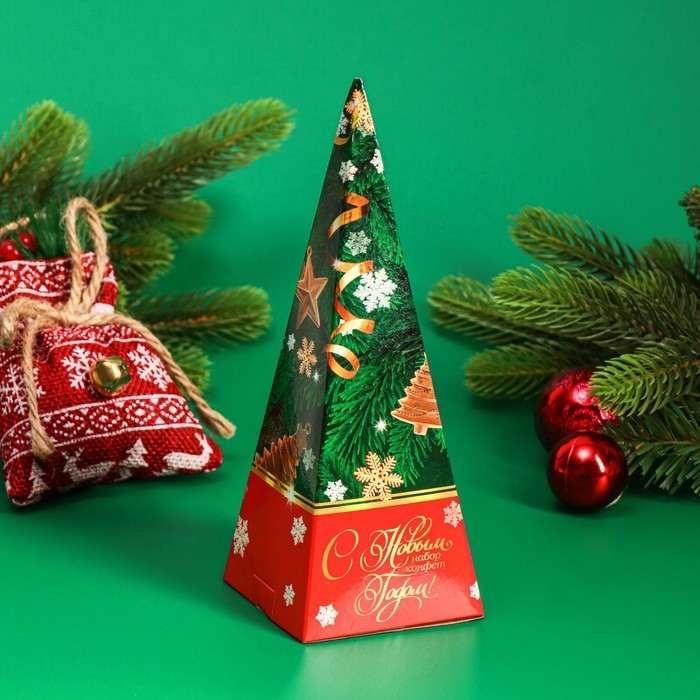 Новый год. Набор шоколадных конфет «Ёлочка», зелёная, 105 г Новый год. Набор шоколадных конфет «Ёлочка», зелёная, 105 г
