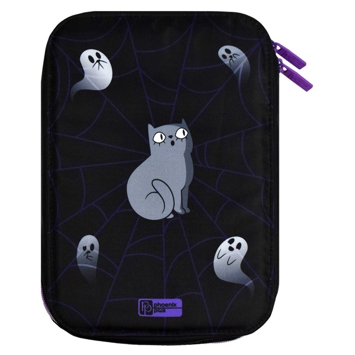 Пенал-футляр мягкий 165 х 235 х 30 мм, текстильный, Феникс Пенал-футляр мягкий 165 х 235 х 30 мм, текстильный, Феникс "Милая готика" 64994