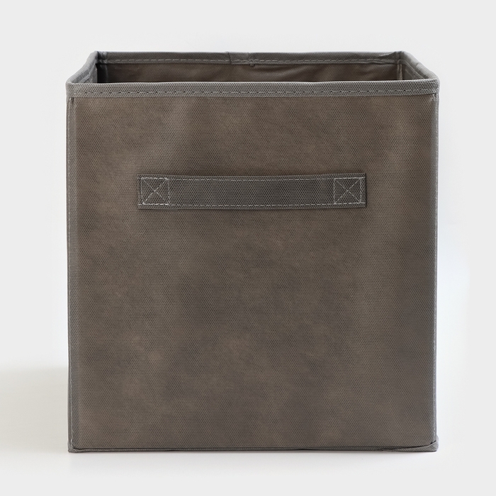 Короб для хранения, 28×28×28 см, набор 3 шт, цвет серый Короб для хранения, 28×28×28 см, набор 3 шт, цвет серый