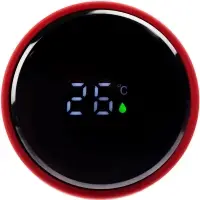 Смарт-бутылка с заменяемой батарейкой Long Therm Soft Touch, красная, без пакета