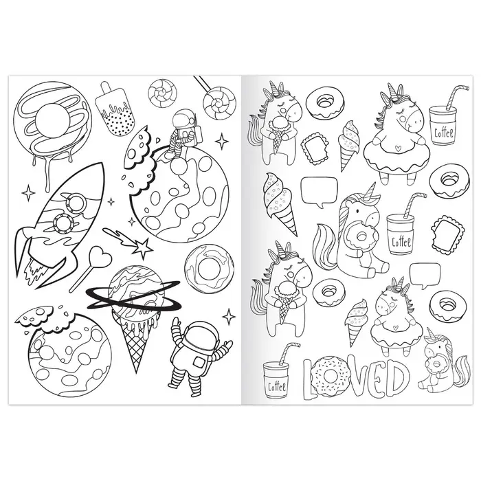 Раскраска &laquo;Планета сладостей&raquo;, 12 стр., А5