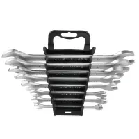 Набор ключей гаечных рожковых на держателе (6-22 мм) (8 предметов) AVS K1N8P