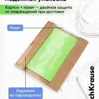 Папка на 4 кольцах А4, ErichKrause Neon, 35 мм, 1750 мкм, ламинированная, твердая обложка, зеленая