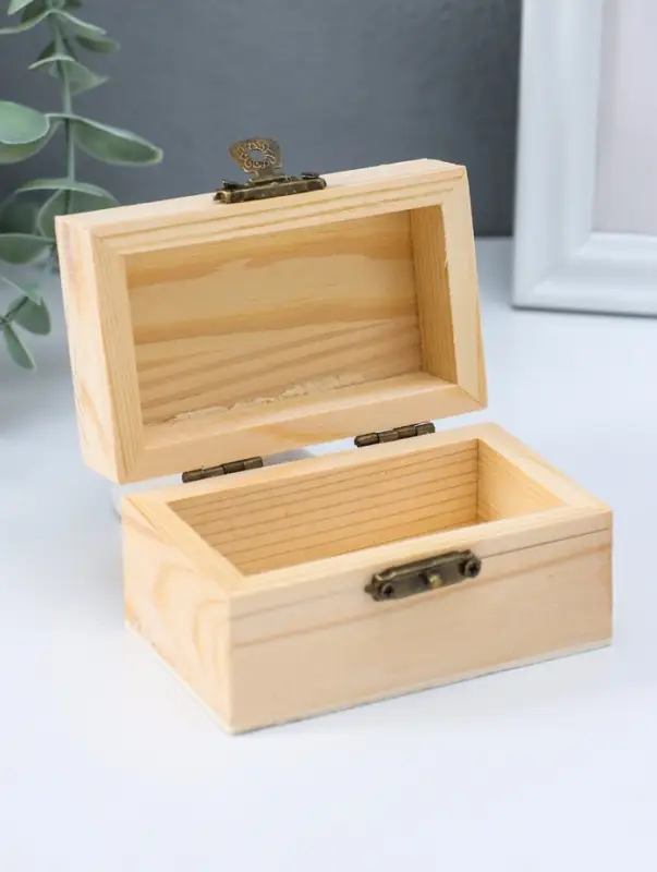 Шкатулка для росписи дерево прямоугольник &laquo;Орех&raquo;, для творчества, декора, 9&times;5&times;6 см