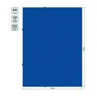 Папка-короб на резинке А4, 700 мкм, корешок 40 мм, пластик, синяя, до 300 листов Папка-короб на резинке А4, 700 мкм, корешок 40 мм, пластик, синяя, до 300 листов