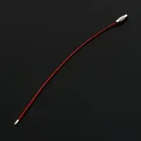 Брелок для ключей TORSO, стальной трос, 15 см, красный Брелок для ключей TORSO, стальной трос, 15 см, красный