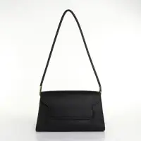 Сумка женская мессенджер без застёжки, 26&times;7&times;15 см, чёрная