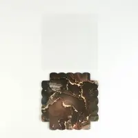 Коробка для печенья, кондитерская упаковка с PVC крышкой, «Мрамор», 15 х 15 х 3 см