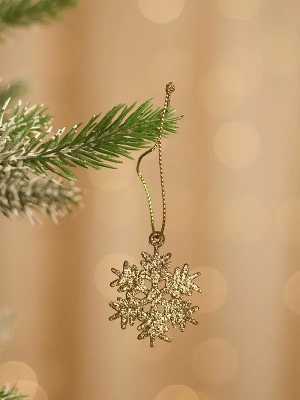 Ёлочные игрушки набор 6 шт. &laquo;Зимнее волшебство. Снежинка&raquo;, d=3.5 см, МИКС