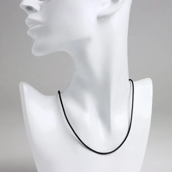 Корейская вощёная нить, 50 см, d=1.5 мм, чёрная Корейская вощёная нить, 50 см, d=1.5 мм, чёрная