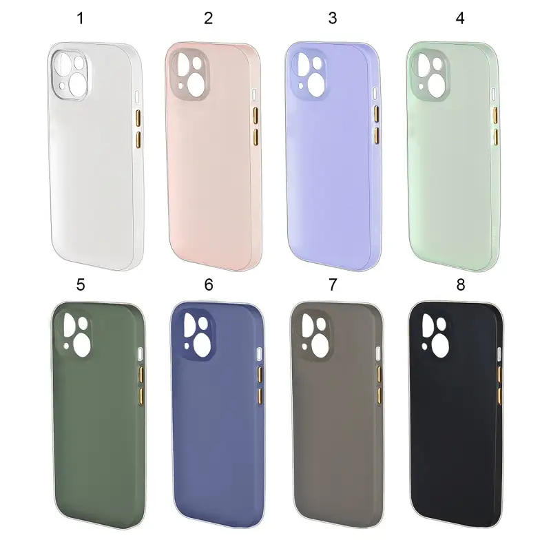 Силикон для iPhone 14 Pudding Slim (с закрытой камерой)