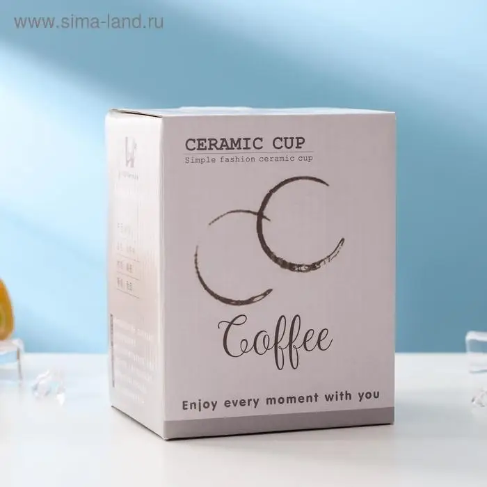 Кружка керамическая с металлической крышкой и трубочкой «Фламинго», 450 мл, цвет МИКС Кружка керамическая с металлической крышкой и трубочкой «Фламинго», 450 мл, цвет МИКС