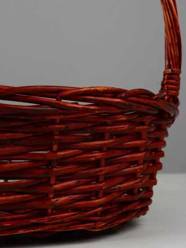 Корзина плетеная (ива): 42х32хН13НН40, 1 шт., коричневый