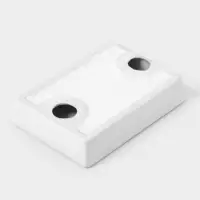 Набор аксессуаров для ванной комнаты &laquo;Завитки&raquo;, 4 предмета, мыльница, дозатор для мыла, 2 стакана, белый