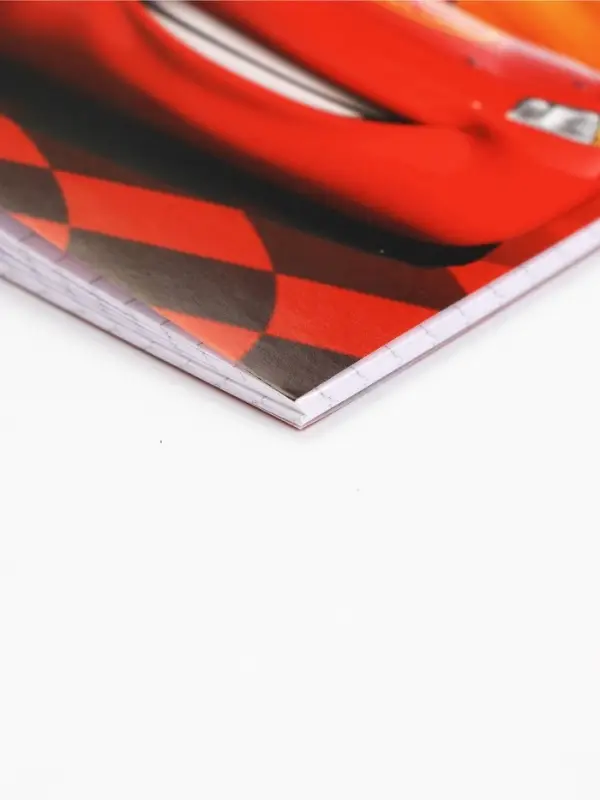 Блокнот А6, 32 л. на скрепке "Тачки"