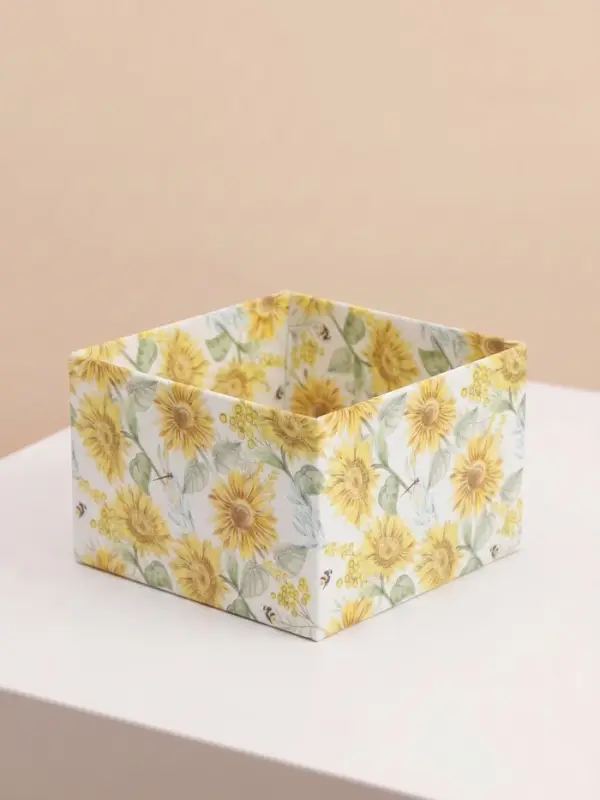 Коробка самосборная &laquo;Подсолнух&raquo;, размер 12&times;12&times;8 см, микрогофрокартон