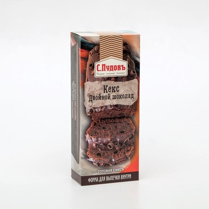 Кекс «С. Пудовъ», Двойной шоколад, 300 г Кекс «С. Пудовъ», Двойной шоколад, 300 г