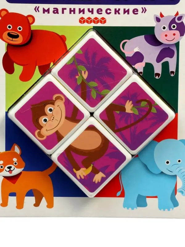 Кубики магнитные Татой &laquo;Животные&raquo;