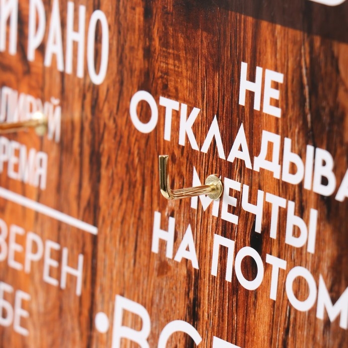 Ключница открытая Ключница открытая "Правила успешного мужчины" 5 крючков, 23х32 см