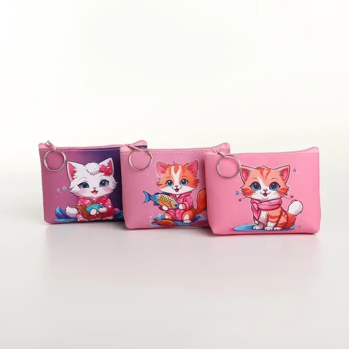 Кошелёк детский &laquo;Котята&raquo; Выбражулька, маленький, монетница, МИКС