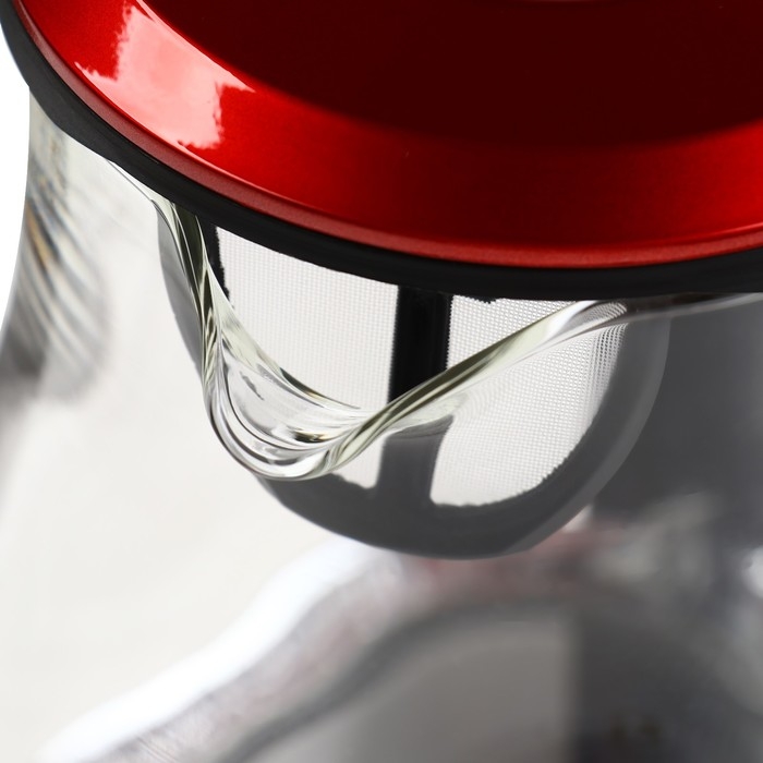 Чайник электрический ENERGY E-204, 1.7 л, стекло, 2200 Вт, красный Чайник электрический ENERGY E-204, 1.7 л, стекло, 2200 Вт, красный