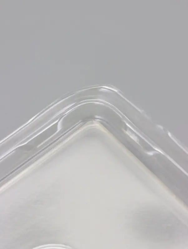 Контейнер с плоской крышкой, крафт, 1 л, 20 х 14 х 5,5 см