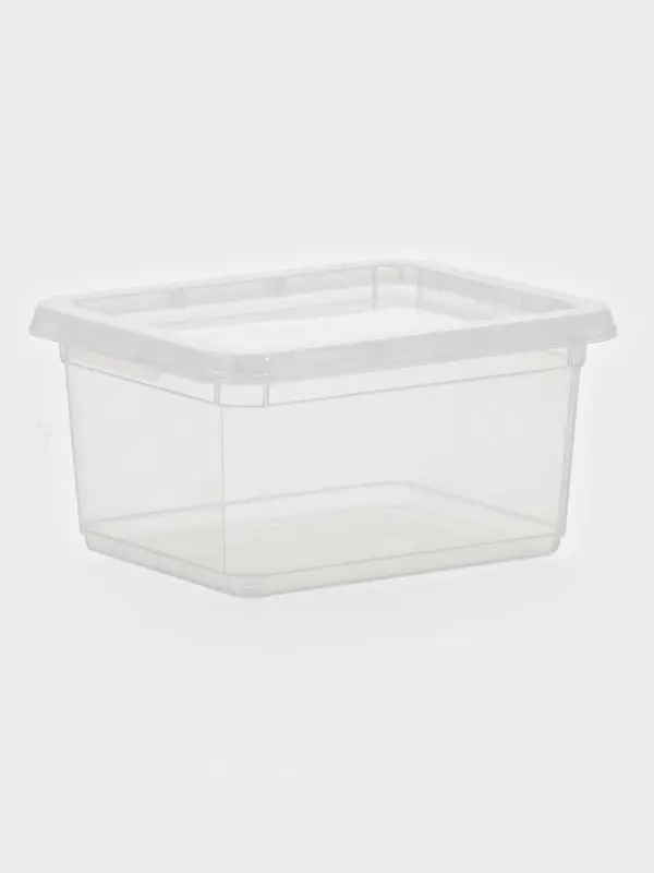 Контейнер для хранения Palm, 2 л, 19&times;15.3&times;9.8 см, с крышкой, прозрачный