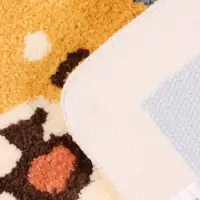 Коврик Доляна &laquo;Корги&raquo;, 40&times;60 см, микрофибра, синий