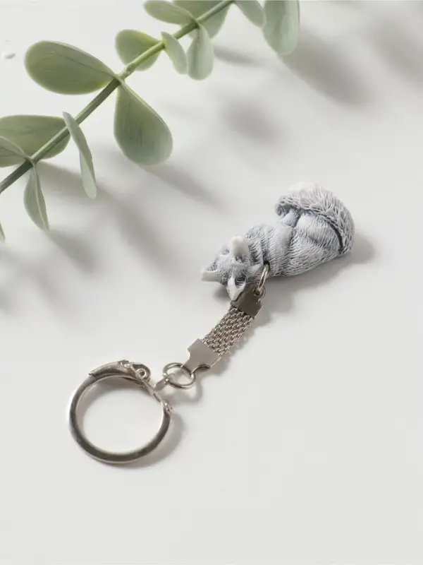 Брелок "Лисичка сидит" (барельеф), 3,5см