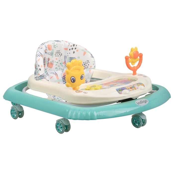 Ходунки  Ходунки "Солнышко С" 7 силик. колес, муз. (упак.7 шт.) (Indigo), бирюзовый