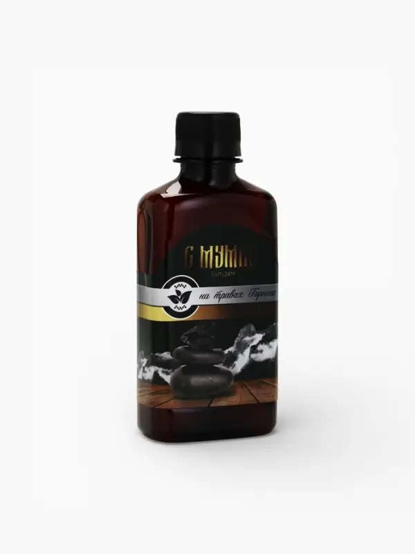 Бальзам безалкогольный &laquo;С мумиё&raquo;: шиповник, рябина, боярышник, смородина, календула, чабрец, кипрей, валериана, зверобой, мята, мумиё, в пластиковой бутылке, 250 мл.