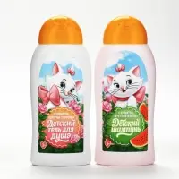 Детский гель для душа, аромат: шипучая газировка, 300 мл, Кошечка