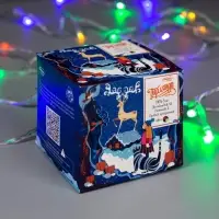 Гирлянда &laquo;Нить&raquo; 5 м, IP20, прозрачная нить, 50 LED, 8 режимов, 220 В, свечение мульти