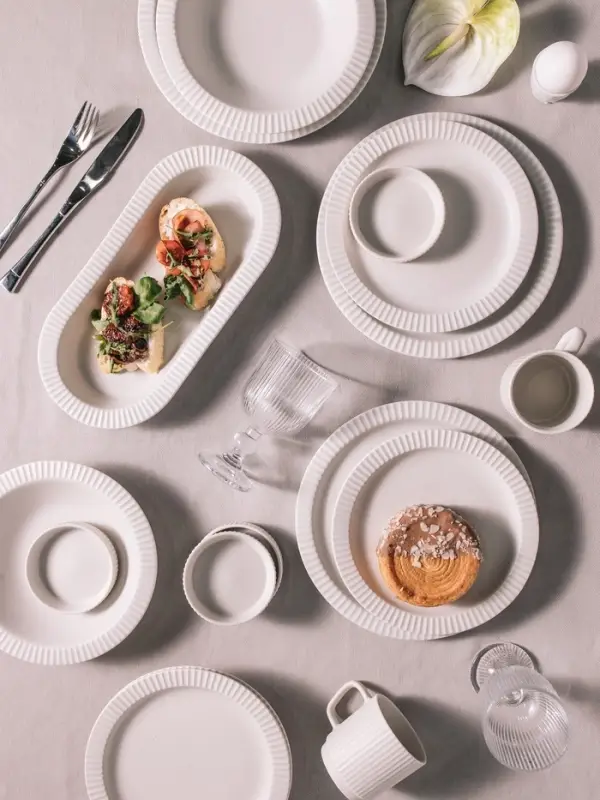 Тарелки Magistro Jarwah Lausanne, d=25 см, обеденные, набор 2 шт., фарфор, серые