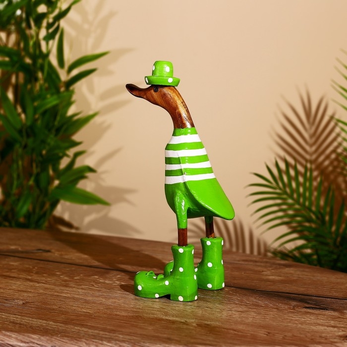 Сувенир Сувенир "Утка в зелёном " дерево 27 см