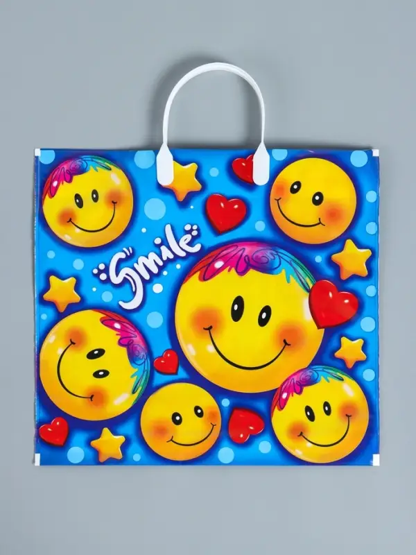 Пакет &laquo;Лайк&raquo;, полиэтиленовый с пластиковой ручкой, 80 мкм 37&times;34 см