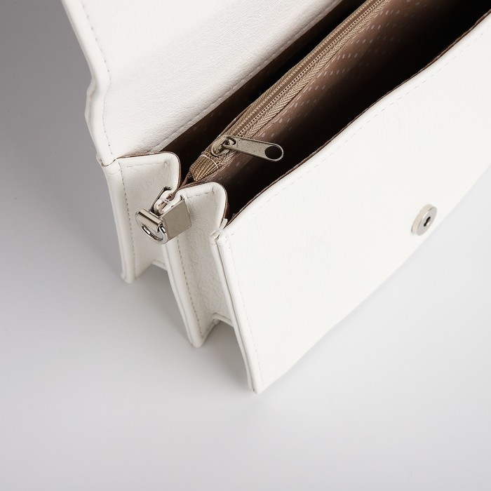 Сумка женская TEXTURA, мессенджер, маленький размер, цвет белый Сумка женская TEXTURA, мессенджер, маленький размер, цвет белый