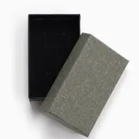 Коробочка подарочная под набор «Лофт»,5×8 см, серая, вставка чёрная