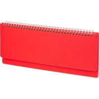 Планинг недатированный 305 х 130 мм Velvet красный 128 стр. 3-364/10