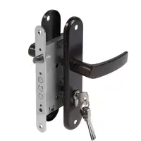 Замок врезной LOCKLAND RD005, с ручкой, B/S 55 мм, 4 ключа, цвет коричневый Замок врезной LOCKLAND RD005, с ручкой, B/S 55 мм, 4 ключа, цвет коричневый