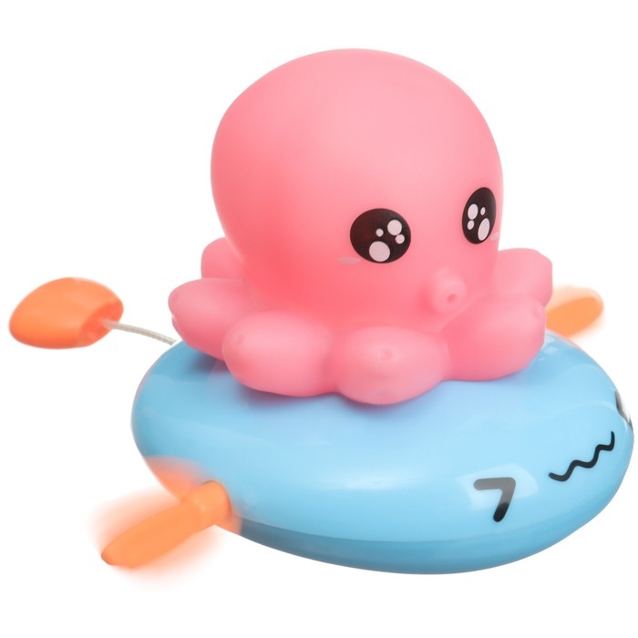 Заводная игрушка для ванны с брызгалкой «Осьминожка», Крошка Я Заводная игрушка для ванны с брызгалкой «Осьминожка», Крошка Я