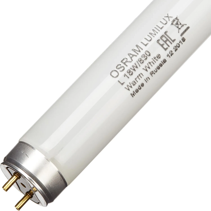 Лампа люминесцентная Osram Lumilux  L 18W/830 G13 3000К тепл.бел. 25шт