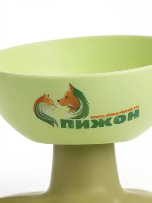 Миска на подставке, 200 мл, под углом, зелёная