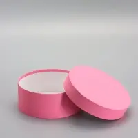 Коробка круглая розовая, 20 х 8 см