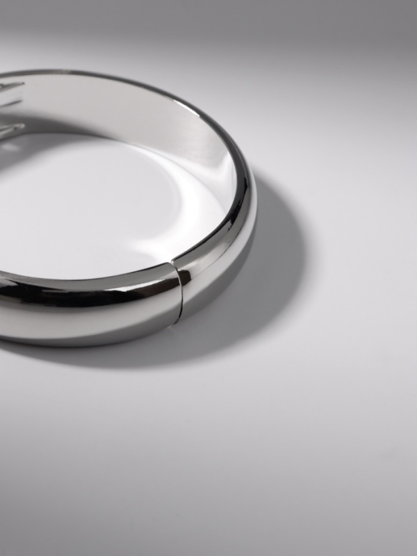 Браслет металл «Тренд» объёмный, цвет серебро Браслет металл «Тренд» объёмный, цвет серебро