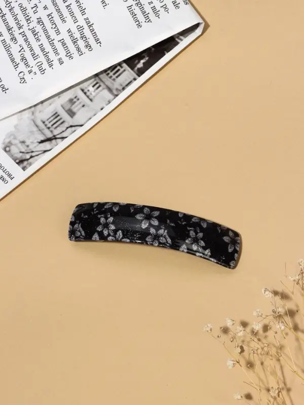 Заколка - автомат для волос &laquo;Блеск ночи&raquo;, 9 см