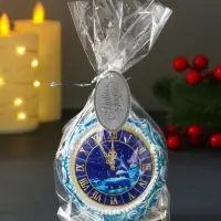 Свеча новогодняя круглая "Куранты" 7,2х5х8,5 см