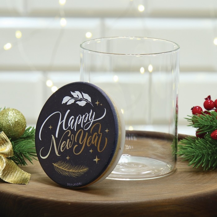 Новый год. Банка для хранения &laquo;Happy New Year. Время чудес&raquo;, 450 мл