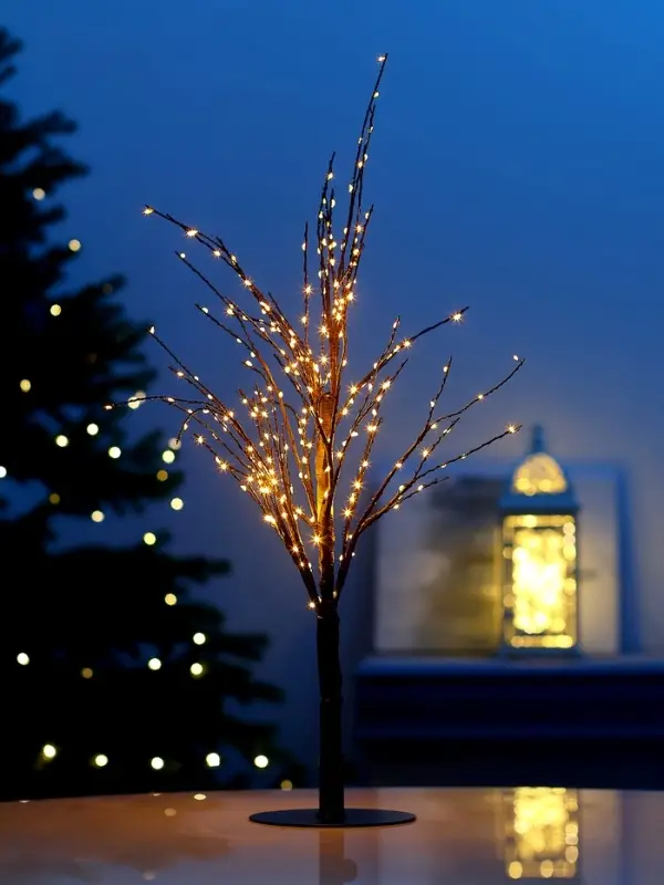 Дерево светодиодное 60 см, 240 LED, USB, свечение янтарно-белое