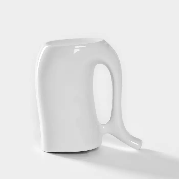 Кружка Добрушский завод &laquo;Бельё&raquo;, 230 мл, фарфор, белая